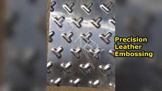 Precisie stalen embossingroller voor leer