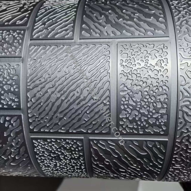 Productie met warmtebehandelde embossingrubberroller en embossed pattern type